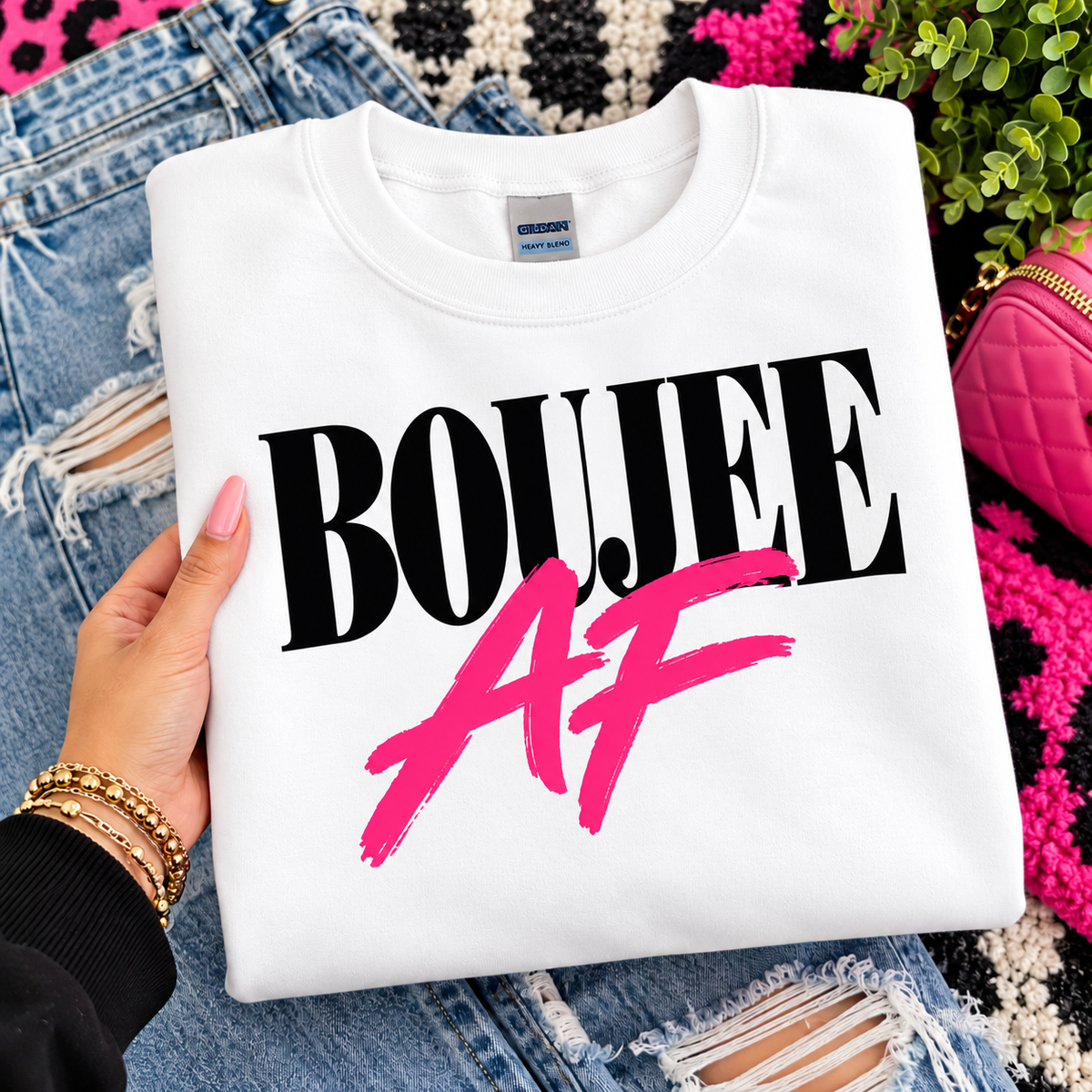 Boujee AF Unisex Crewneck Sweatshirt